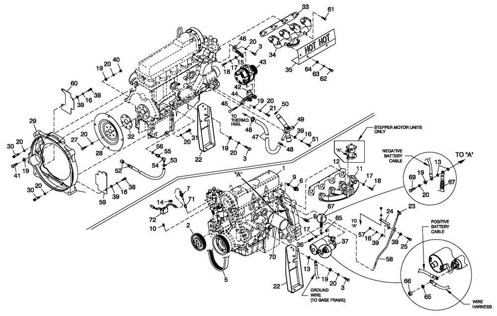 Engine Common Parts 2.5l Diagram and Parts List for 0052120 (4318867 - 4337620)(2006) Generac Generator