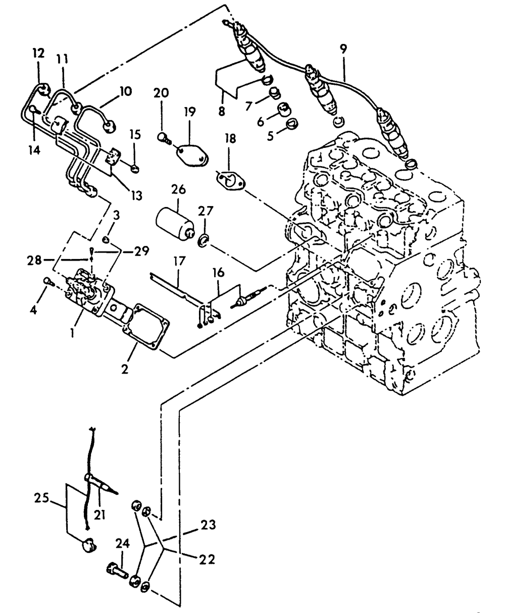 Injector Pump Diagram and Parts List for 9055-0  Generac Generator