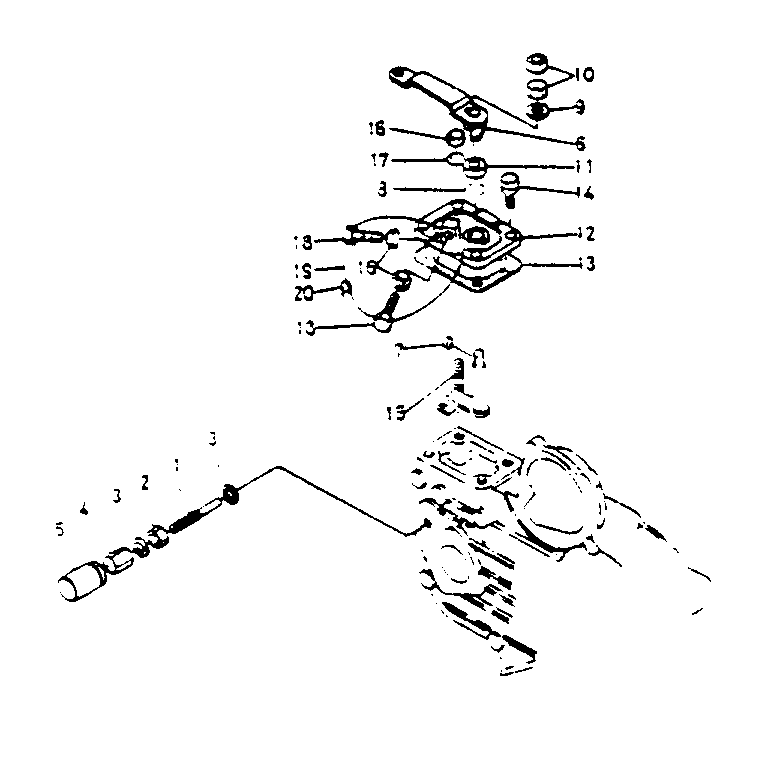 Speed Control Plate Diagram and Parts List for 1008-B  Generac Welder
