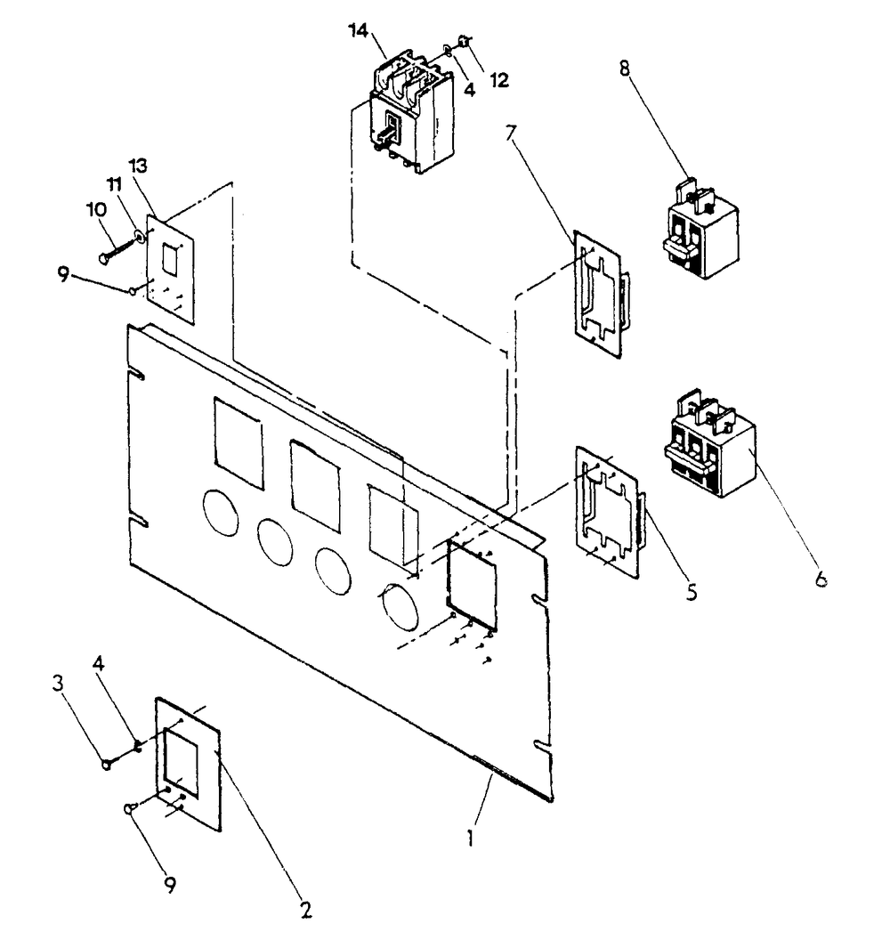 Circuit Breaker Diagram and Parts List for 0910-0  Generac Generator