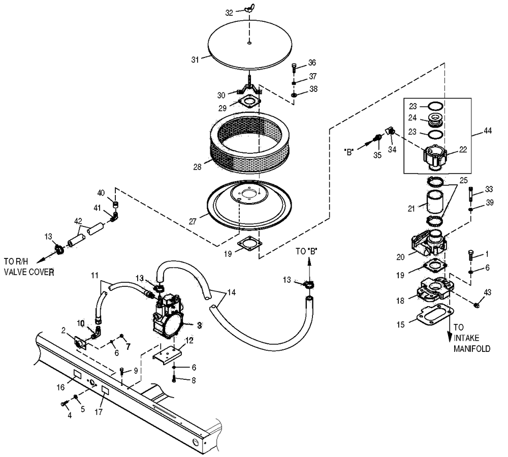 Fuel System Diagram and Parts List for 0049910 (3993557 - 4344004)(2006) Generac Generator