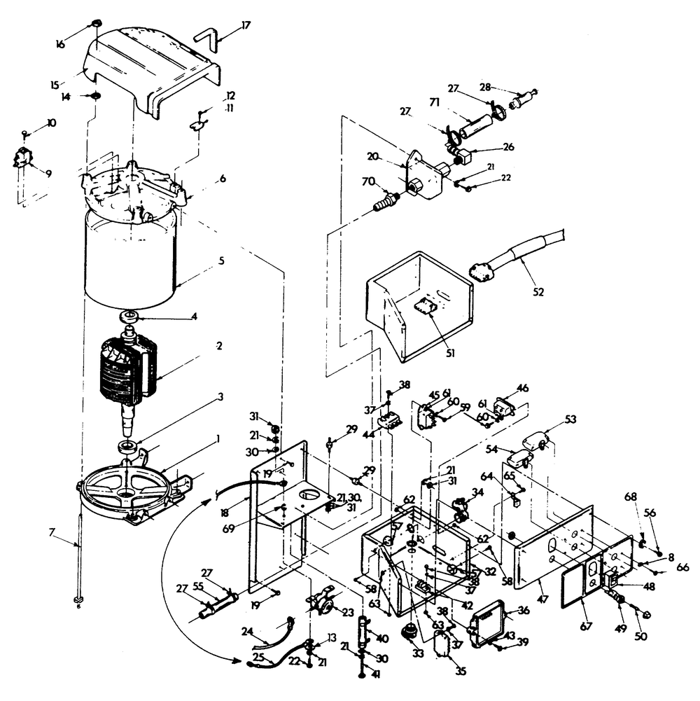 Generator And Panel Diagram and Parts List for 9121-3  Generac Generator