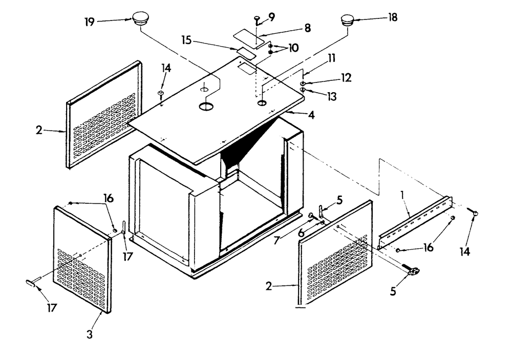 Compartment Diagram and Parts List for 9112-6  Generac Generator
