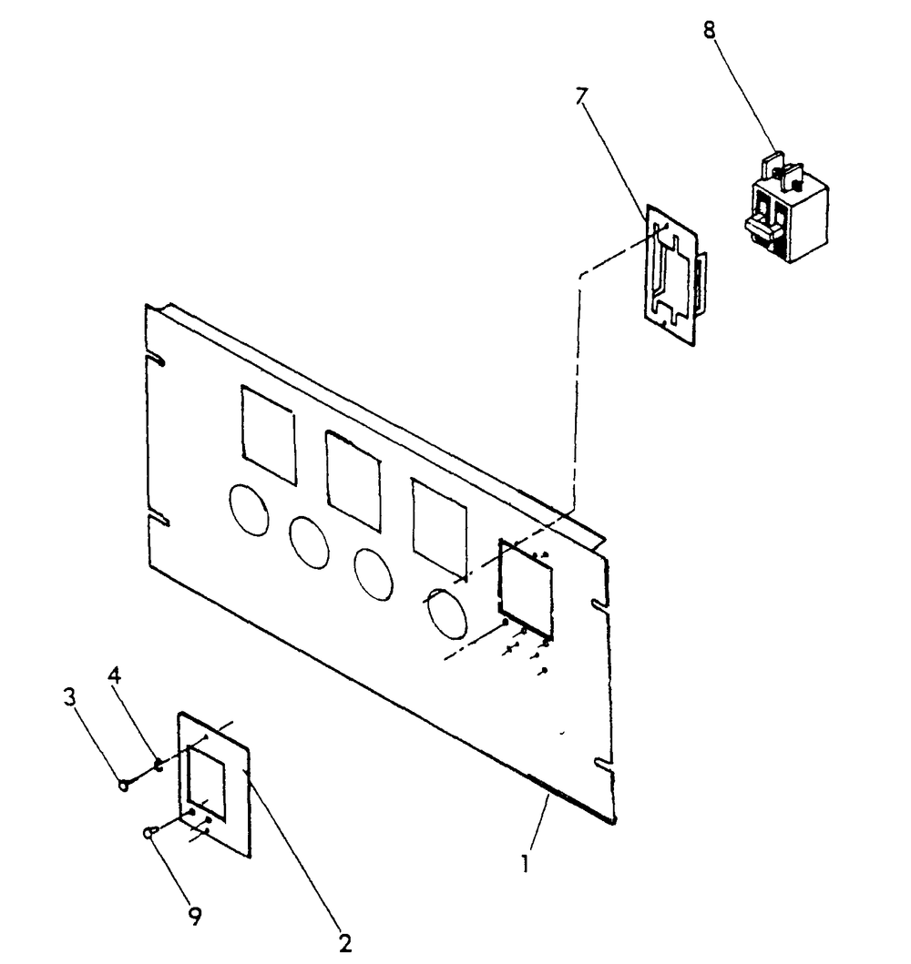 Circuit Breaker Diagram and Parts List for 0611-4  Generac Generator