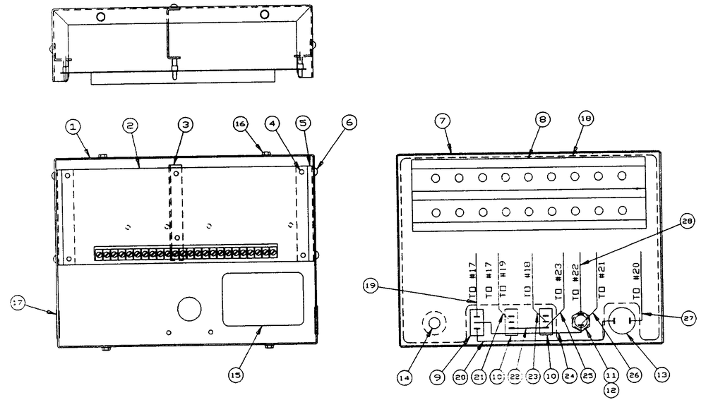 Annunciator Panel Diagram and Parts List for 9555-0  Generac Generator