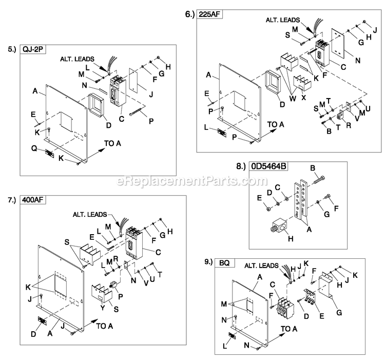 Cpl C2 And C4 Flex Hsb (4) Diagram and Parts List for QT04524GNSN (4795891)(2007) Generac Generator