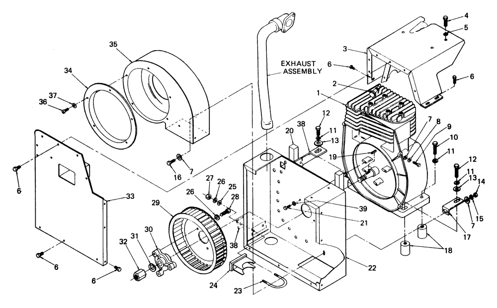 Sheet Metal Diagram and Parts List for 8209-2  Generac Generator