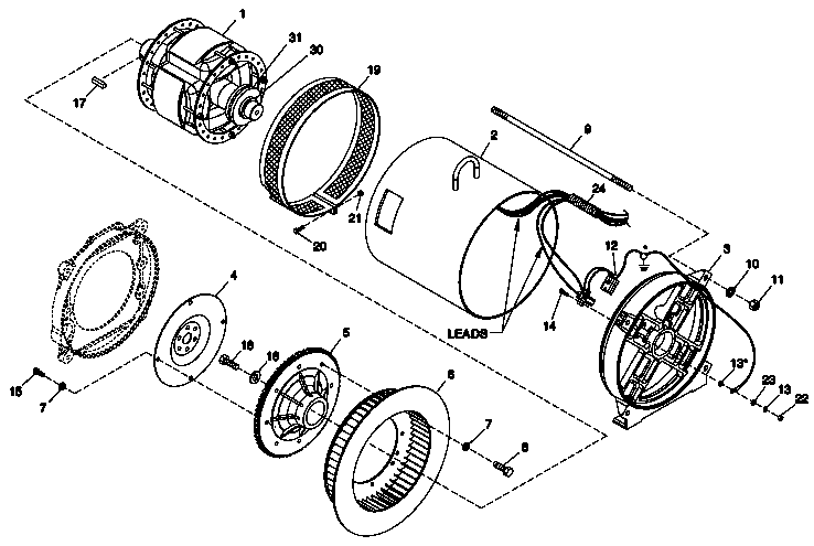 Ev Alternator Hsb Diagram and Parts List for 0050120 (3844420)(2004) Generac Generator