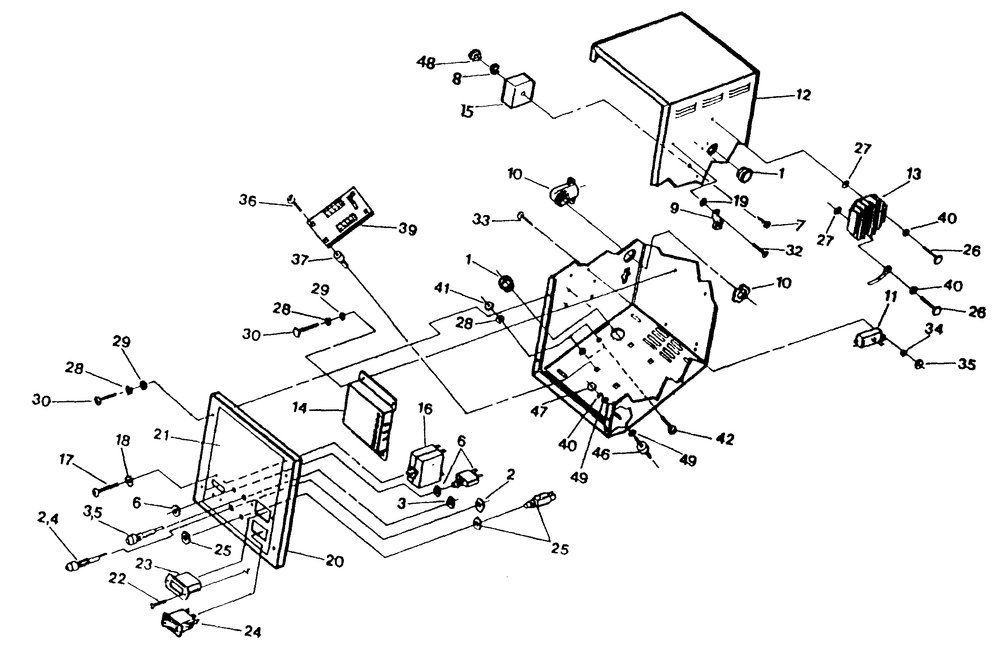 Control Box Diagram and Parts List for 9344-2  Generac Generator