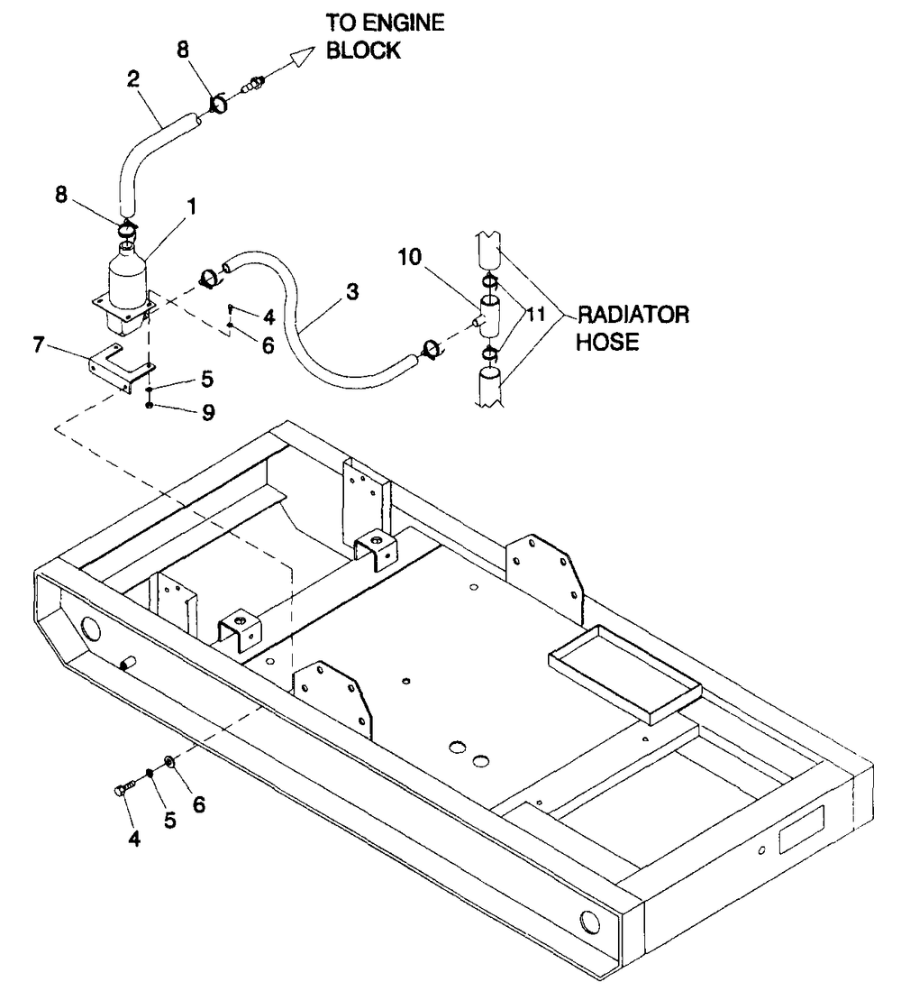Block Heater Diagram and Parts List for 4359-1  Generac Generator