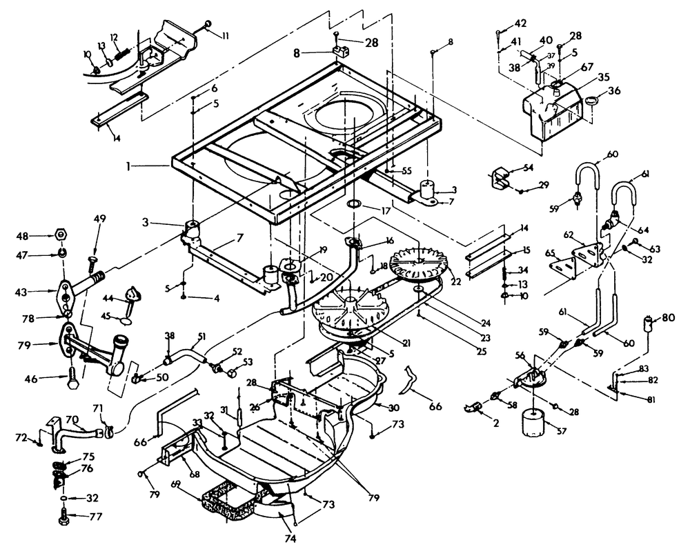Base And Pulleys Diagram and Parts List for 9008-6  Generac Generator
