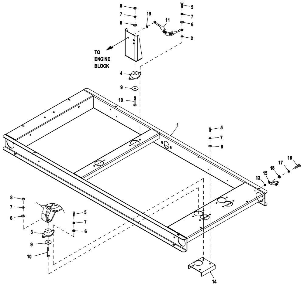 Mounting Base 1.6l Diagram and Parts List for ET02516GNSN (5817583 - 5853670)(2010) Generac Generator