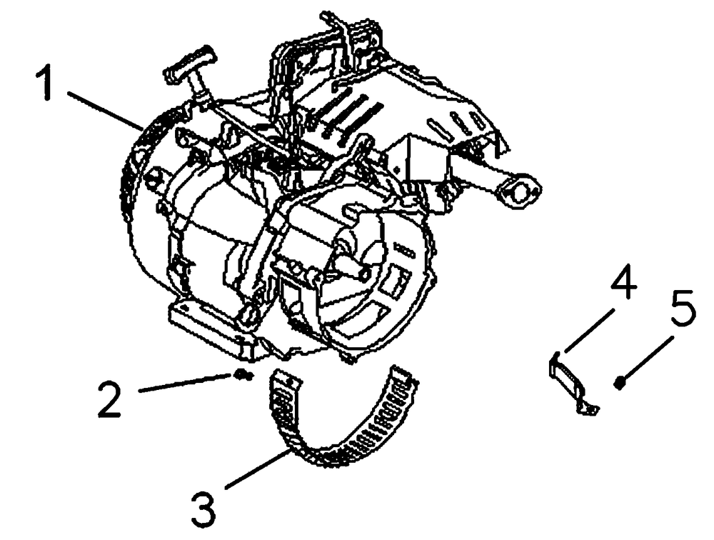 Engine 1 Diagram and Parts List for 0061102 (6827604A - 6827963A)(2011) Generac Generator