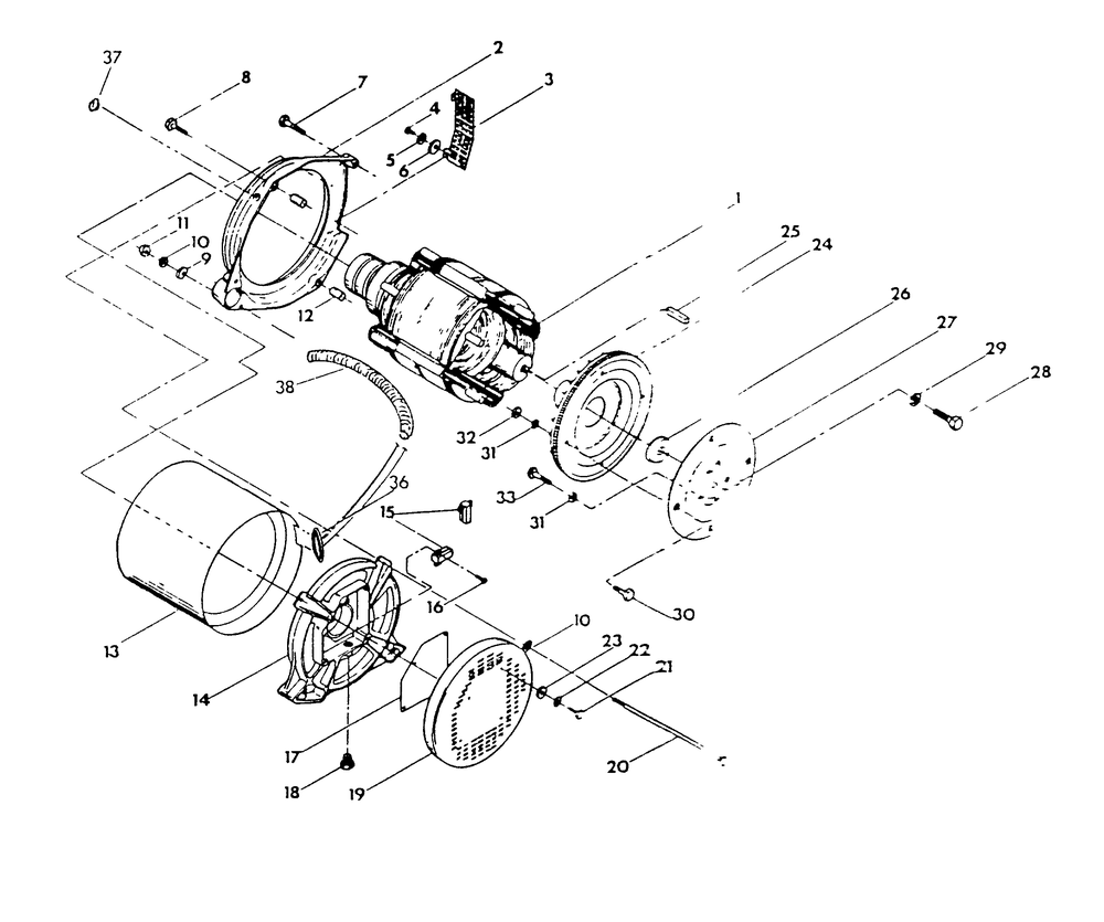 Generator Diagram and Parts List for 9351-3  Generac Generator