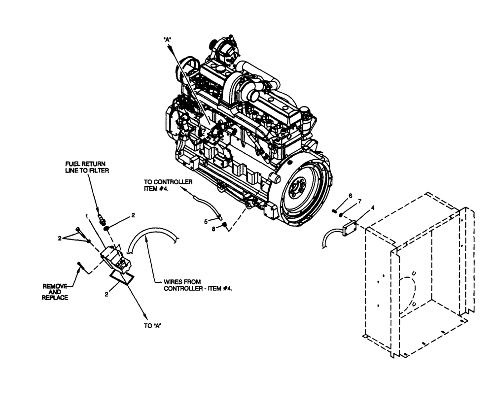 Electronic Governor Diagram and Parts List for 4363-1  Generac Generator