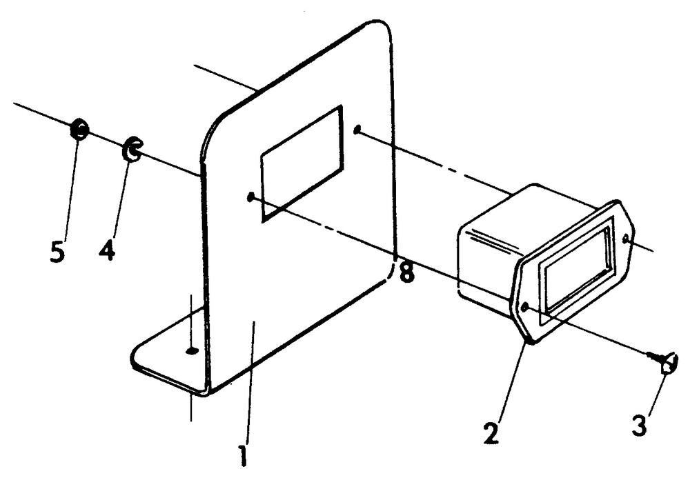 Hourmeter Diagram and Parts List for 9121-2  Generac Generator