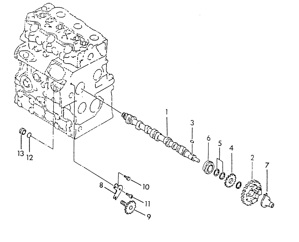 Camshaft Diagram and Parts List for 9344-1  Generac Generator