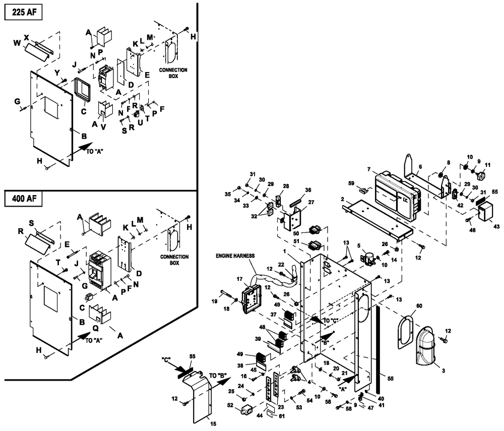 Ev Conbox C2 Cpl Diagram and Parts List for QT04854ANAC (6886217 - 7005595)(2012) Generac Generator