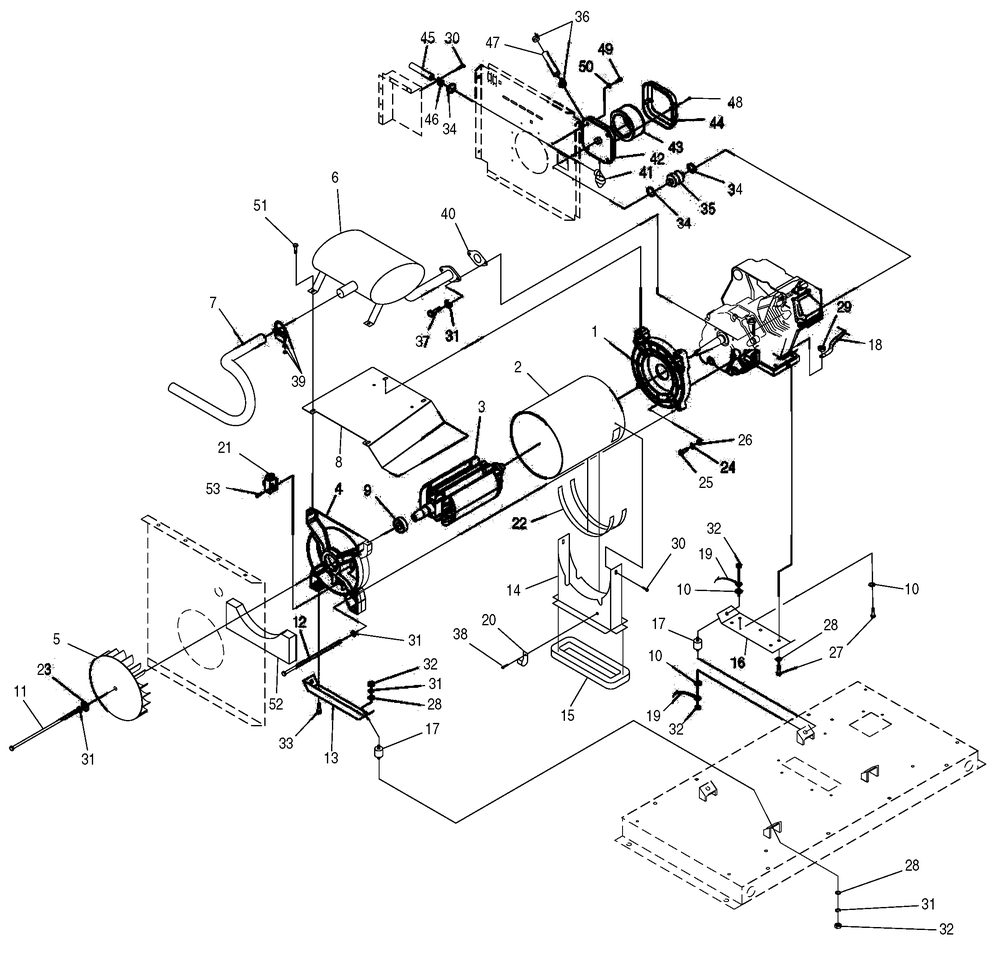 Generator 2 Diagram and Parts List for 0046752 (3772239 - 3992206)(2014) Generac Generator