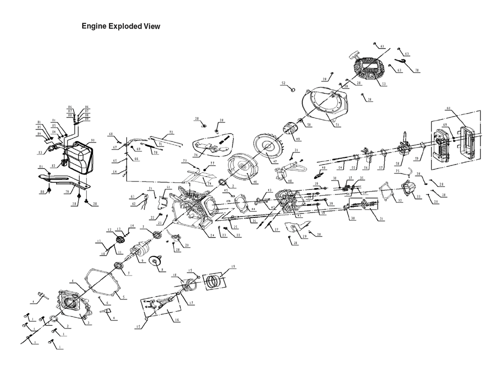Fig-0 Diagram and Parts List for 0J7991BPMNL 0J7991B Generac Generator