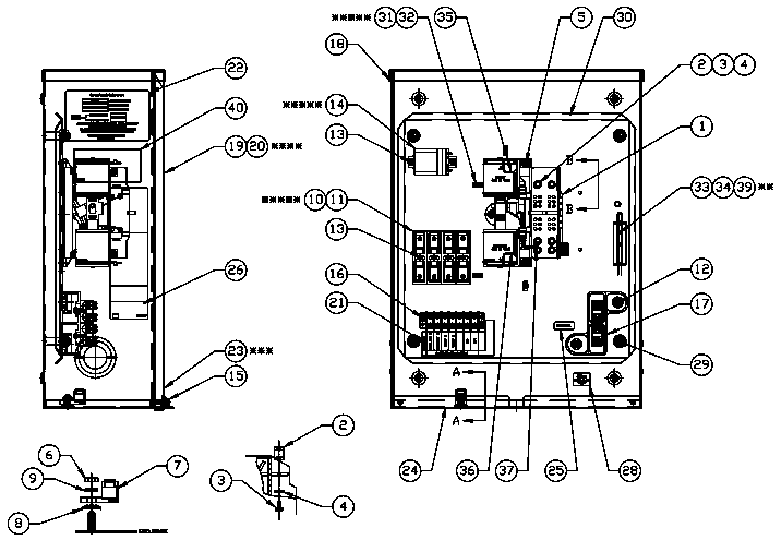Av Xfer Switch 100a 1.5 Diagram and Parts List for 0052280 (4338592 - 4338602)(2006) Generac Generator