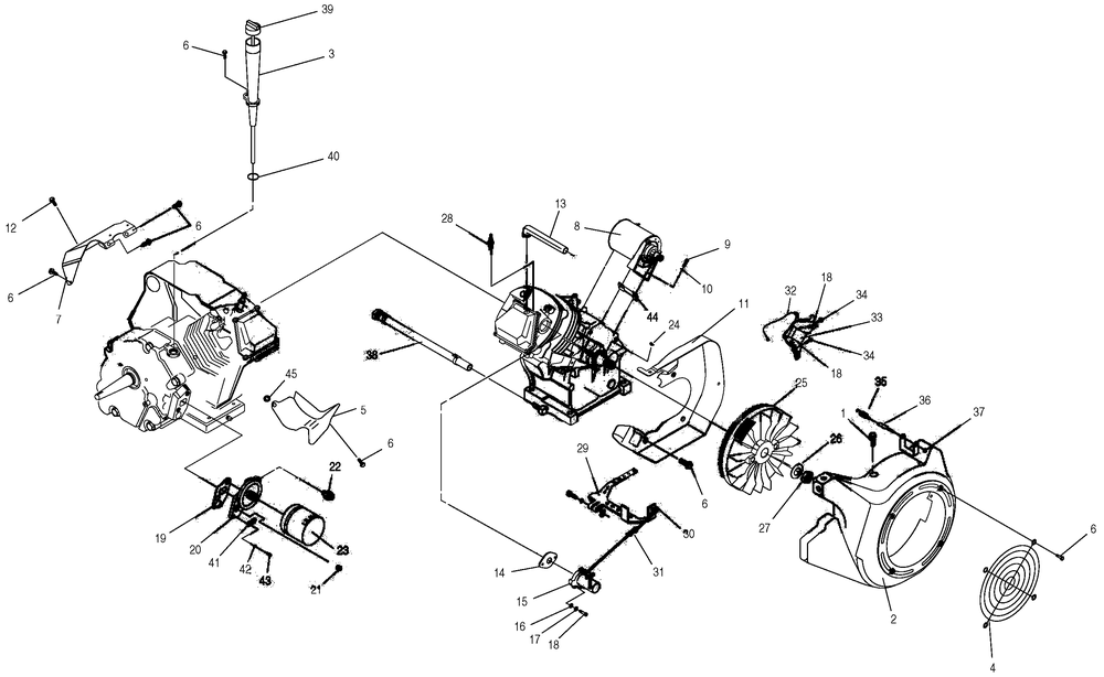 Engine 2 Diagram and Parts List for 0046752 (3772239 - 3992206)(2014) Generac Generator