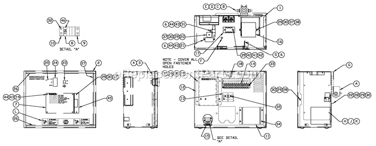 R-200 3600 Rpm Duratec Diagram and Parts List for QT06030JVSN (4923850)(2007) Generac Generator
