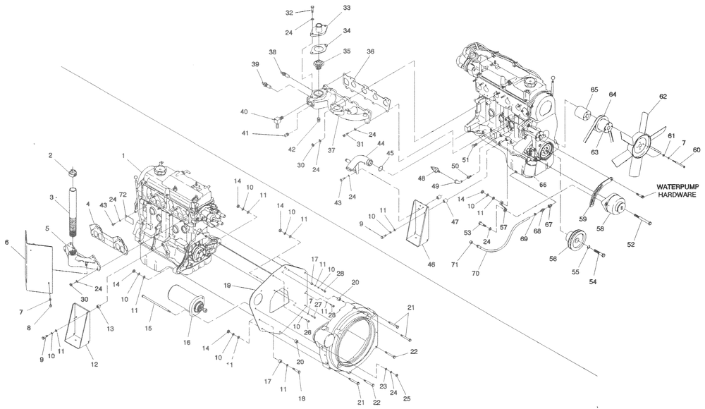 Engine Parts Diagram and Parts List for 0009891 (3141056 - 3204699)(2014) Generac Generator