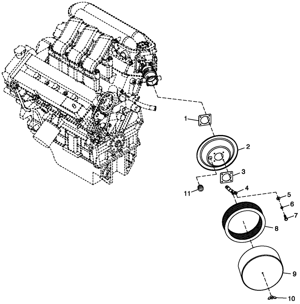 Air Cleanr C4 Diagram and Parts List for QT06030ANSN (4361373 - 5017502)(2008) Generac Generator