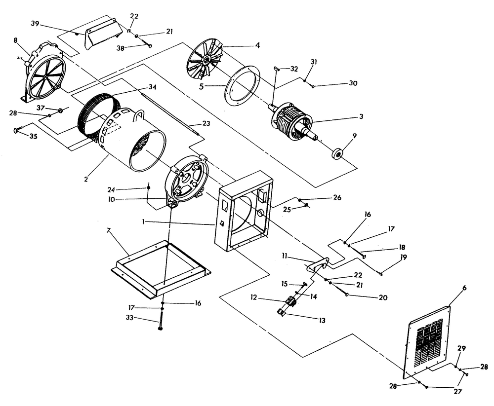 Generator Diagram and Parts List for 9739-1  Generac Generator