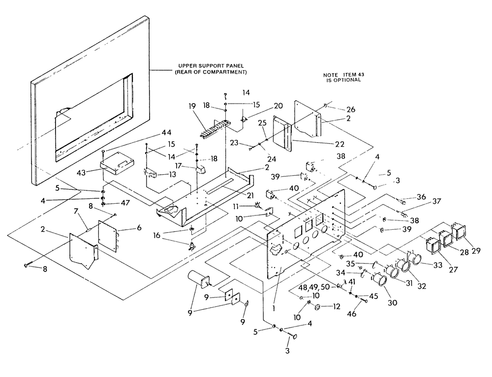 Control Panel Diagram and Parts List for 9413-0  Generac Generator