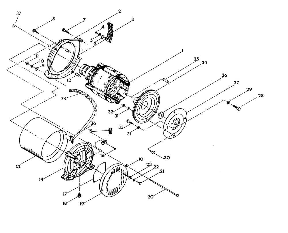 Generator Diagram and Parts List for 9351-0  Generac Generator