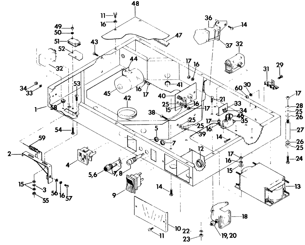 Blower Shroud Diagram and Parts List for 6214-0  Generac Generator