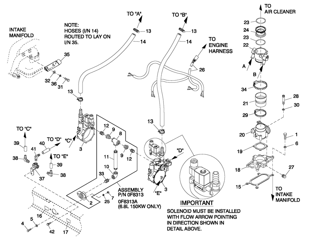Fuel Lp Vapor G3 6.8l 100/130/150 Kw Emiss Diagram and Parts List for QT10068AVAYA (6210339)(2010) Generac Generator