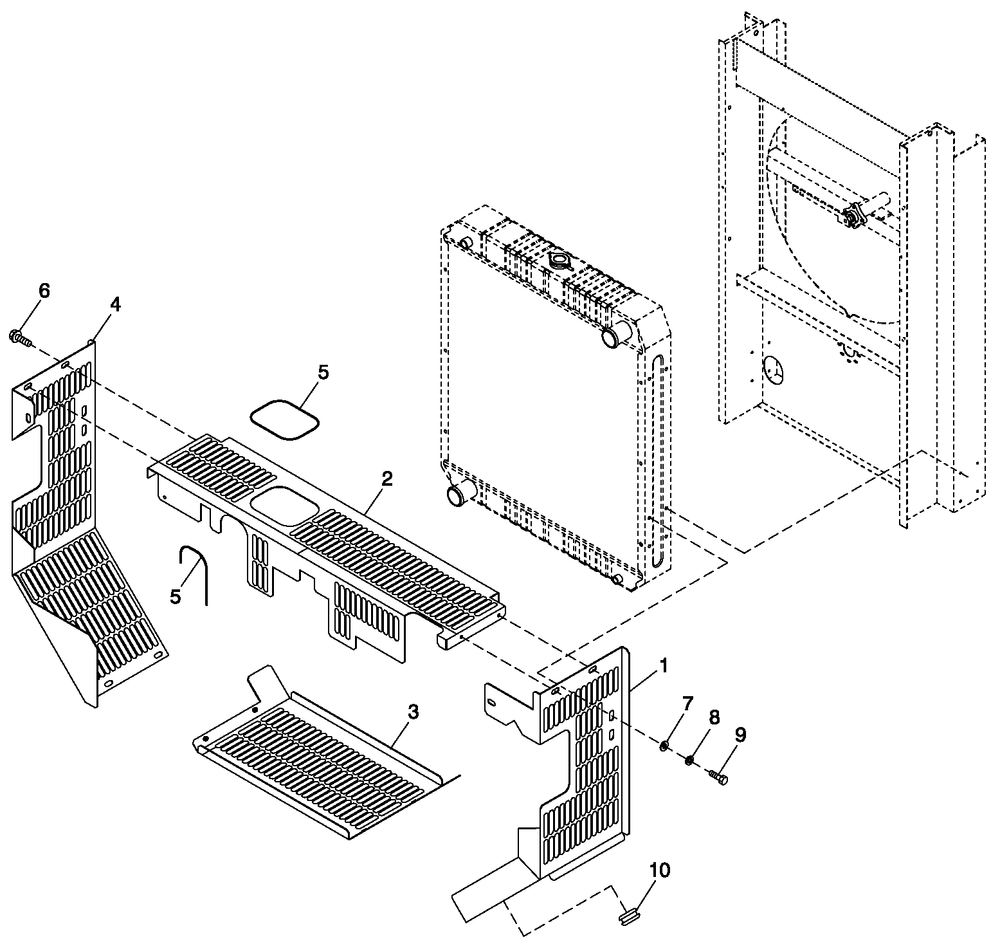 Engine Guards 5.4l/6.8l C5 Diagram and Parts List for QT15068ANANA (5003792)(2008) Generac Generator