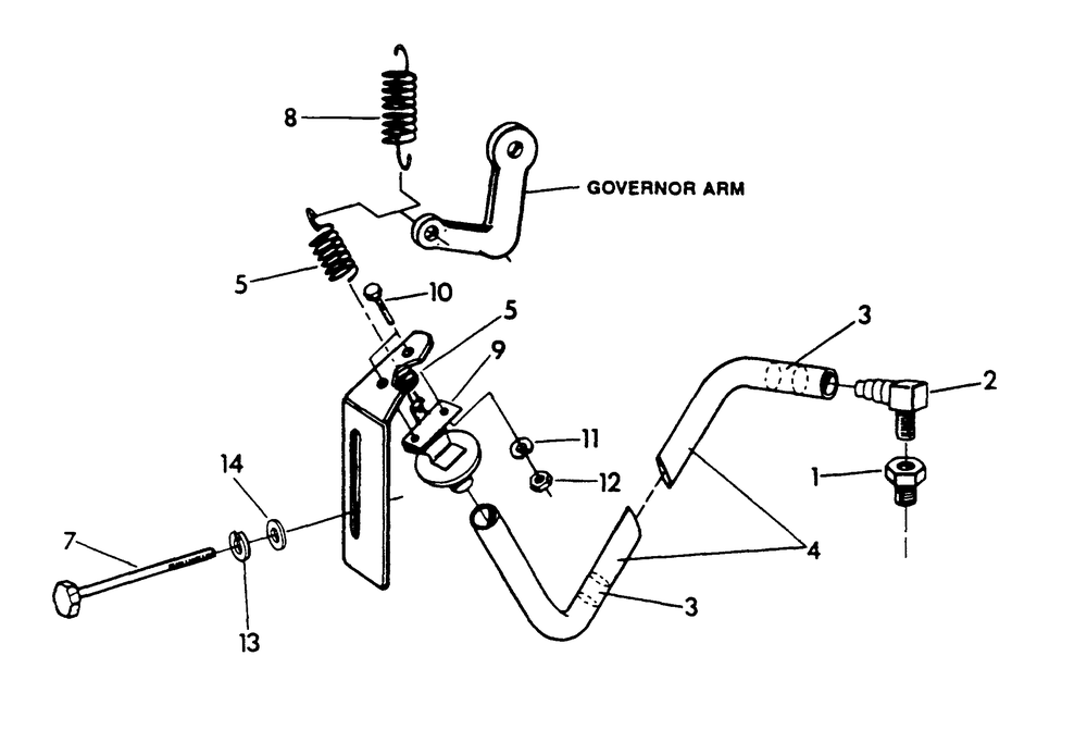 Vacuum Dashpot Diagram and Parts List for 9657-0  Generac Generator