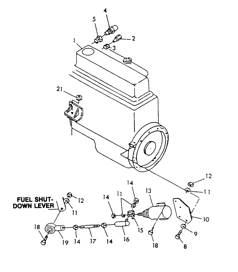 Turbocharger Engine Common Parts Diagram and Parts List for 9336-0  Generac Generator
