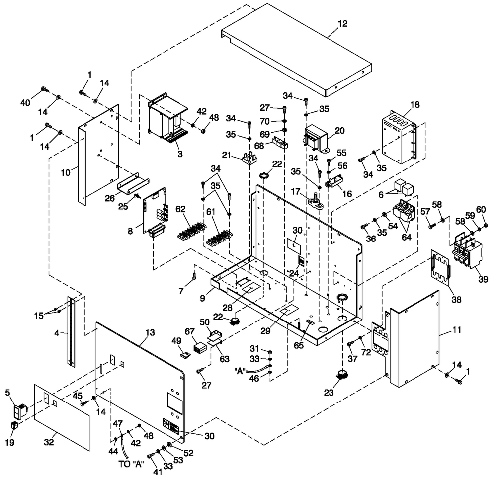 Ev Control Panel 2.5l 20/25kw Bq3 Diagram and Parts List for QT02025AVAN (4168434 - 4185284)(2005) Generac Generator