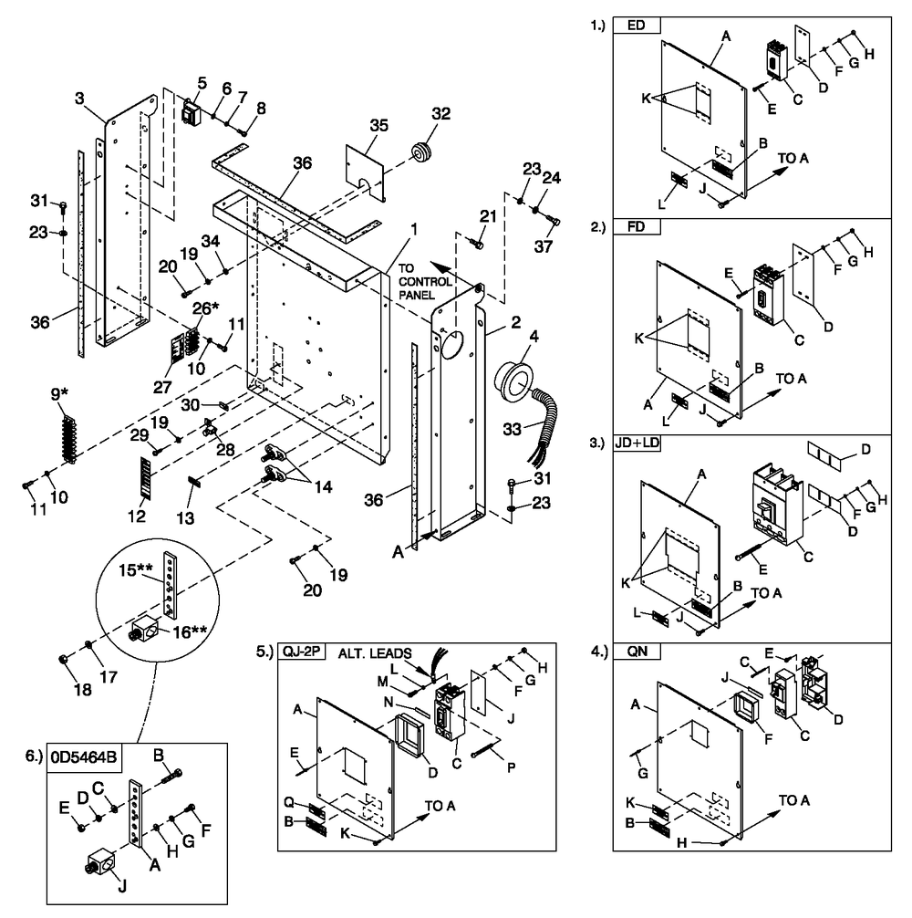 Cpl C2 And C4 Flex Hsb Diagram and Parts List for 0052230 (4332300 - 4332311)(2005) Generac Generator