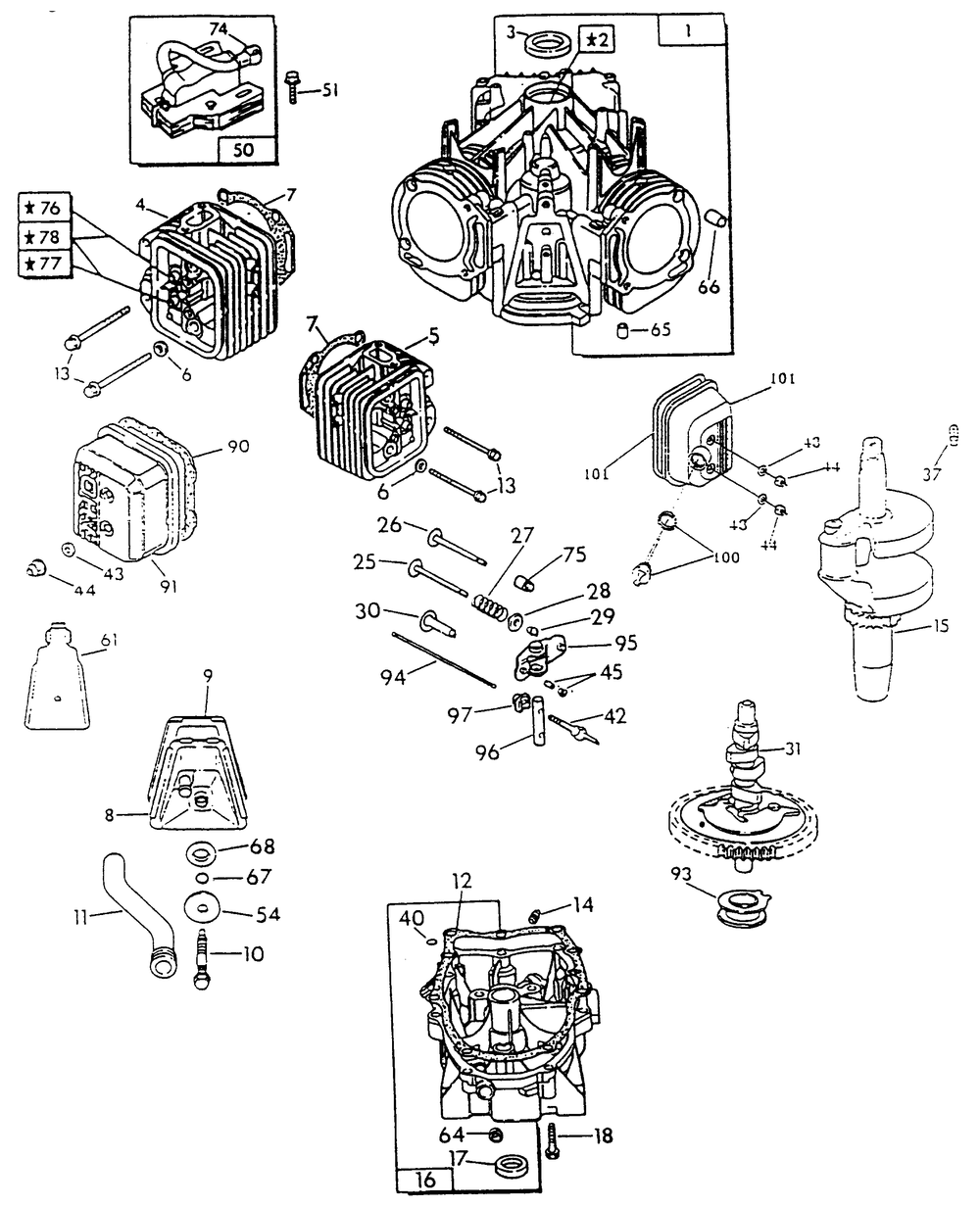 Engine Sheet Metal Diagram and Parts List for 9734-2 Np-66lpg Generac Generator