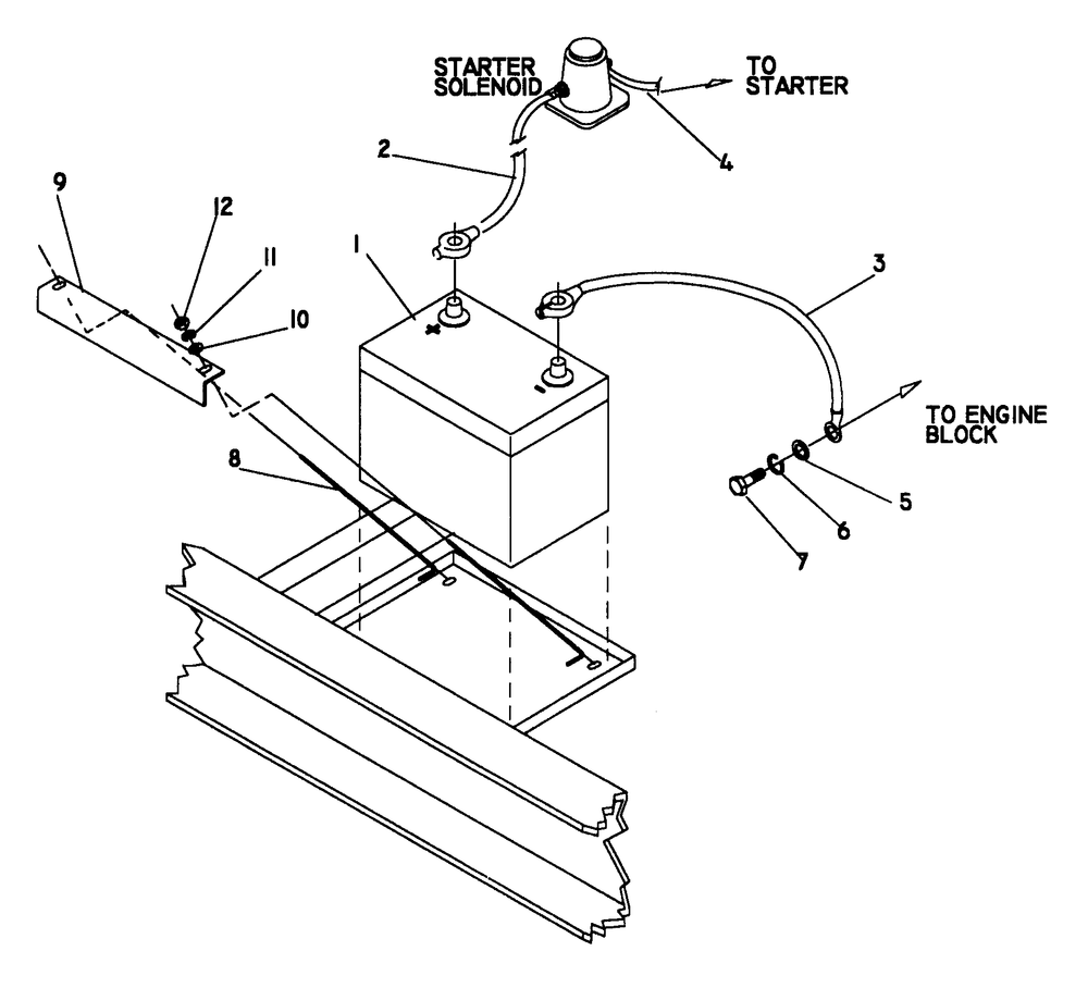 Battery Diagram and Parts List for 0845-2  Generac Generator