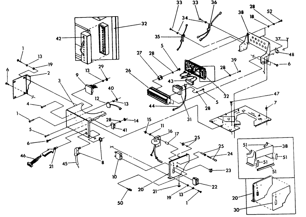Control Panel (Part 1) Diagram and Parts List for 9629-3  Generac Generator