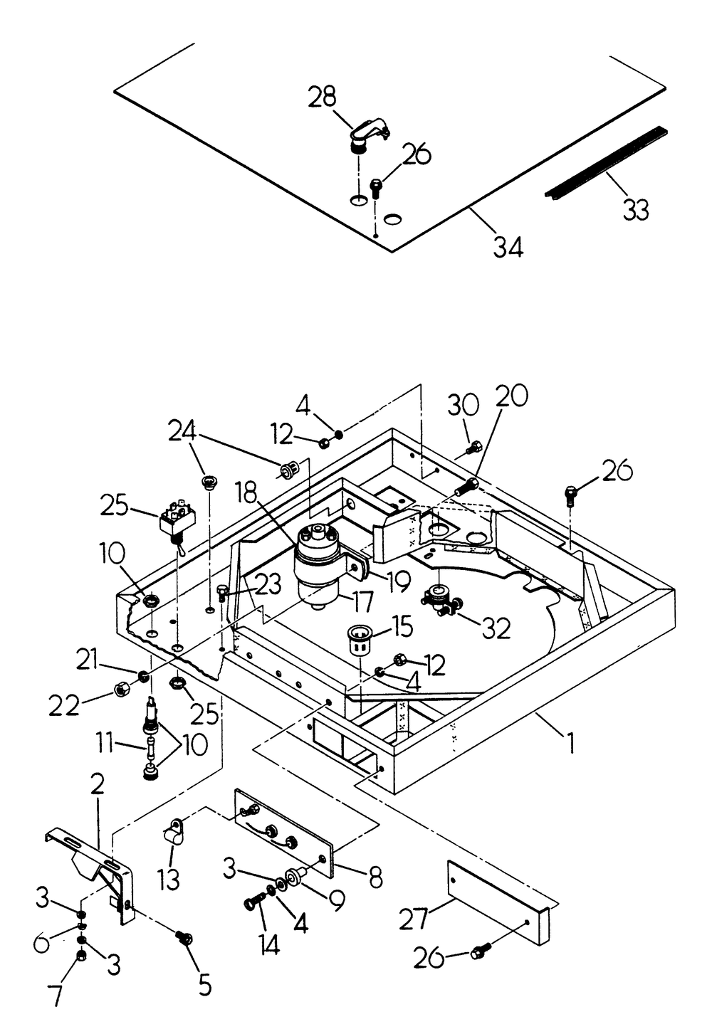 Blower Shroud Diagram and Parts List for 6245-1  Generac Generator