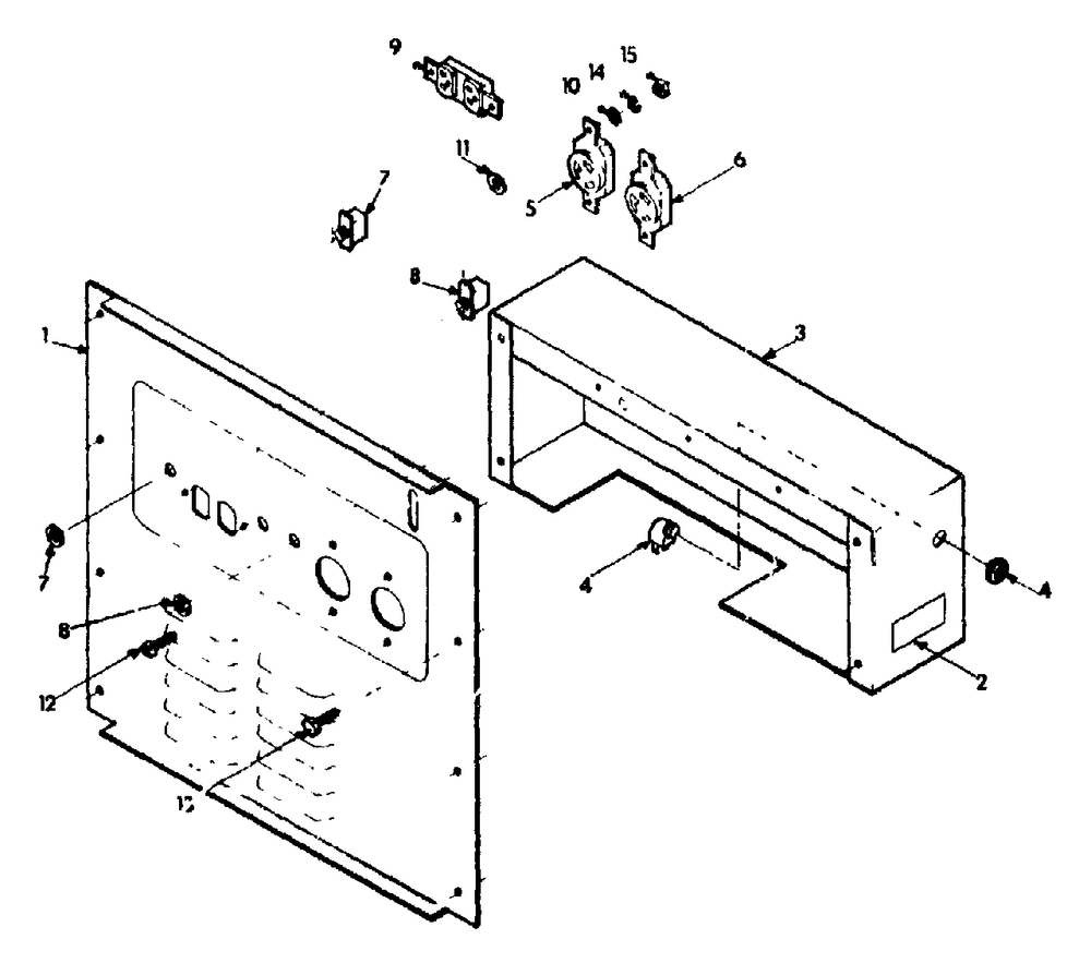 Replacement Parts - Receptacle Panel Diagram and Parts List for 4W115A (8928-1)(8928-1) Generac Generator