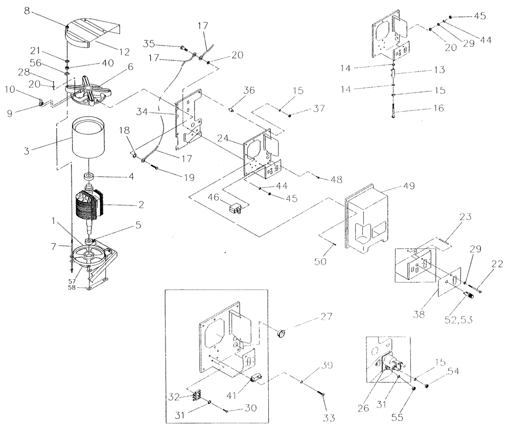 Alternator Diagram and Parts List for 4268-0  Generac Generator