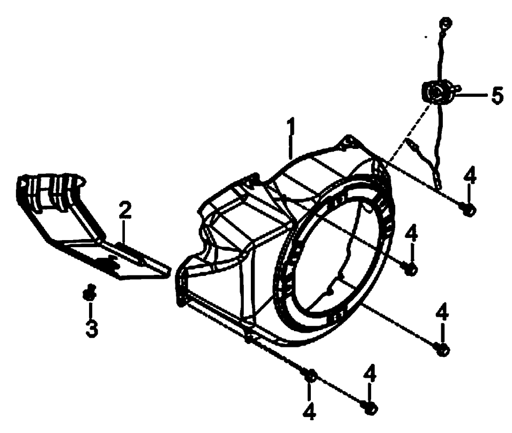 Shroud Diagram and Parts List for 0059395 (7008470E - 7479864E)(2016) Generac Generator