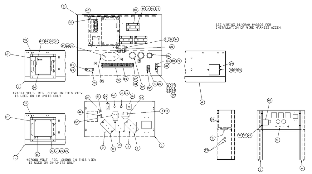 Ev Control Panel "p"1.6l Diagram and Parts List for 0041260 (3167756 - 3214478)(2014) Generac Generator