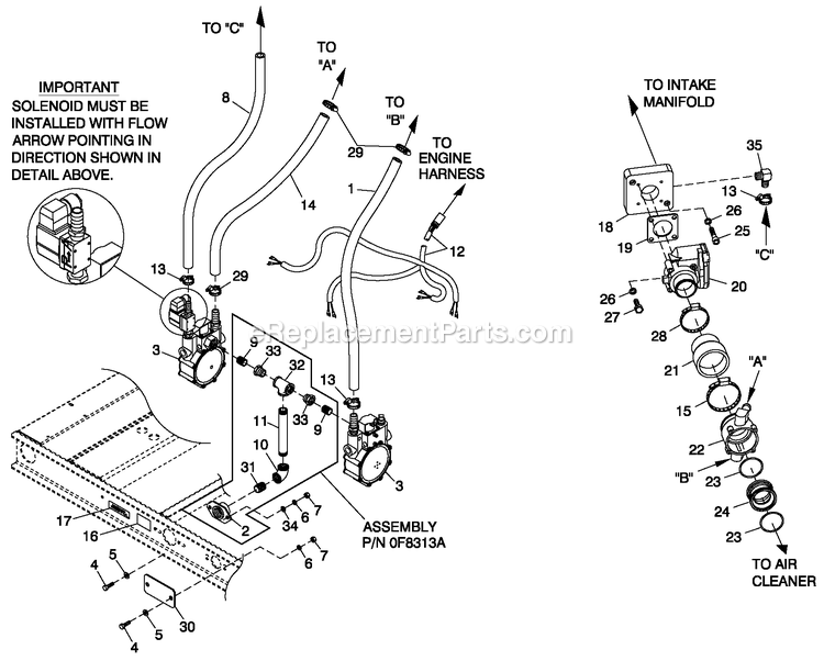 Fuel Nat. Gas C4 Diagram and Parts List for QT06030JVAN (5098532)(2008) Generac Generator