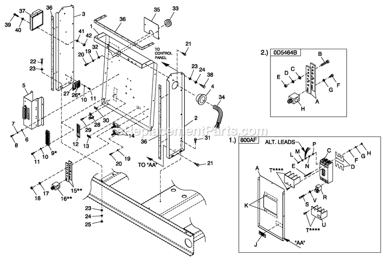 Cpl H Control 6.8l 100-150kw Cpl Diagram and Parts List for QT10068JVAN (5005273)(2008) Generac Generator