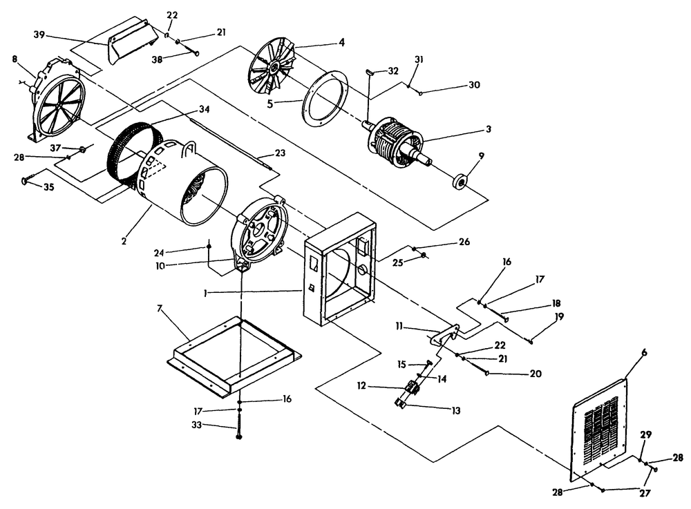 Generator Diagram and Parts List for 9739-2  Generac Generator